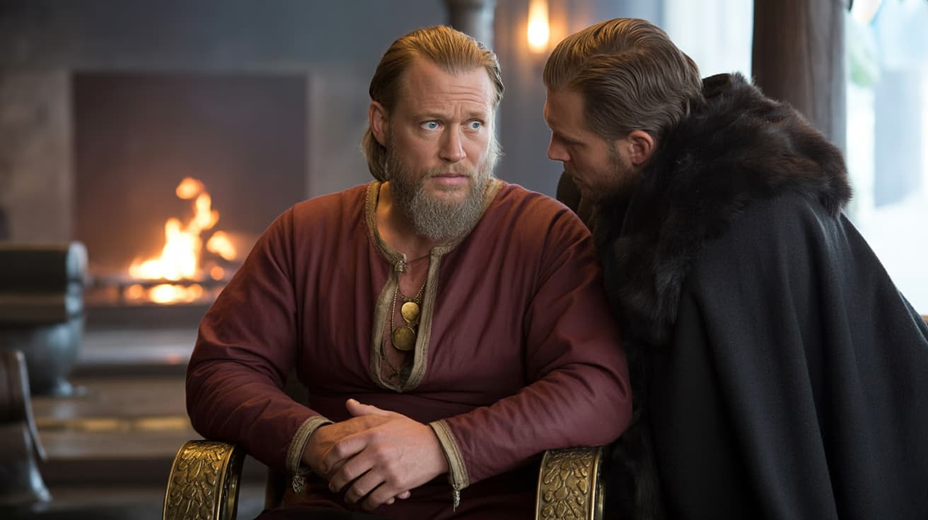 Leif Erikson discovering the truth about Freydis's massacre in Vinland