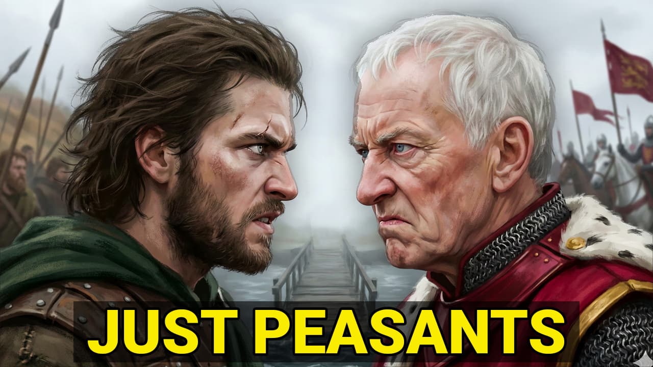 William Wallace faces off against the Earl of Surrey at the Battle of Stirling Bridge